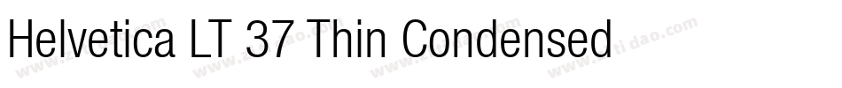 Helvetica LT 37 Thin Condensed字体转换